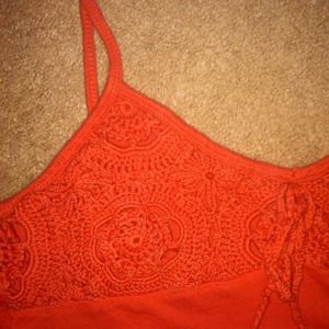 Crochet Orange tank