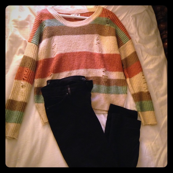 Striped cozy sweater