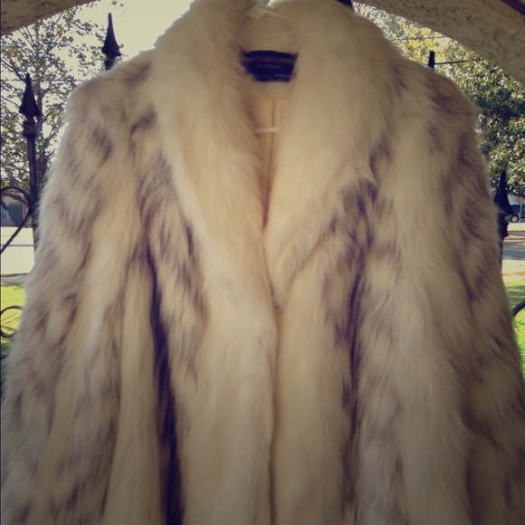Jacques Saint Laurent faux fur coat