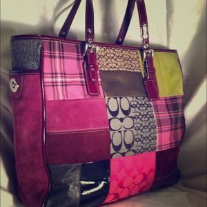 Authentic Coach patchwork bag, perfect condition!