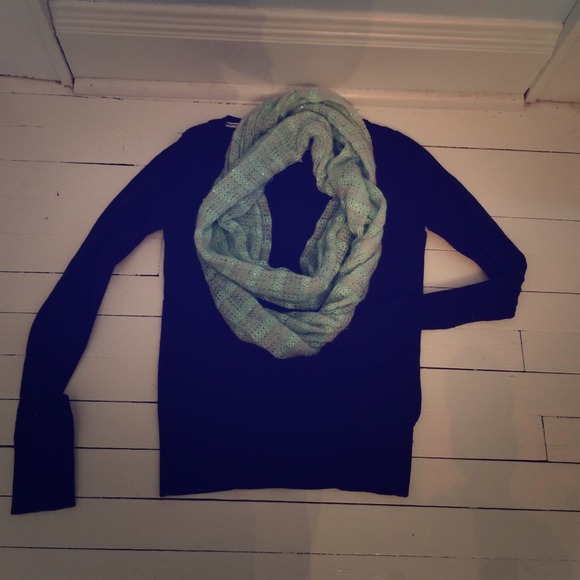 Black v neck ON sweater, worn only a few times