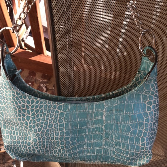 TURCOISE CROCK LIKE BAG NEW WITOUT TAGS - Picture 3 of 4