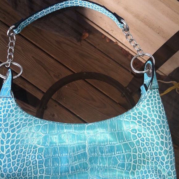 TURCOISE CROCK LIKE BAG NEW WITOUT TAGS - Picture 4 of 4