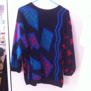 Cute geometric patterned sweater