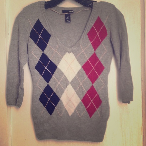 H&M argyle sweater.