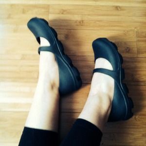 Black Mary Jane Crocs