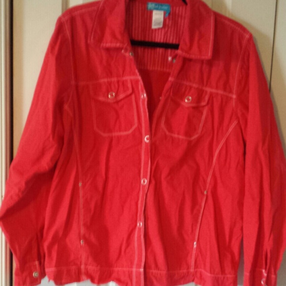 Cherry-red shirt/jacket