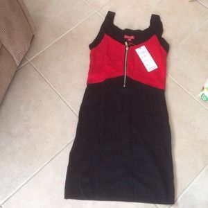 Black and red dress