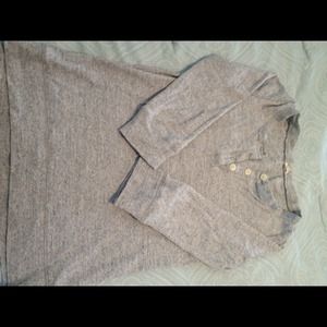 SOLD pending payment Euc Jcrew grey knit Henley
