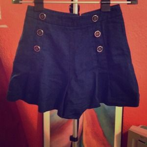 Betsey Johnson Navy Blue Sailor Shorts size 4