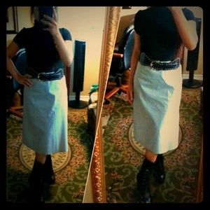 Wrap around A-line skirt by Theory