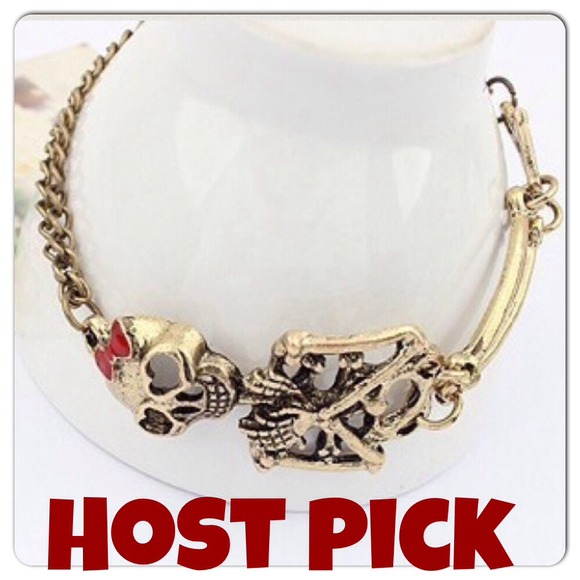 Skeleton Skull Bangle Bracelet