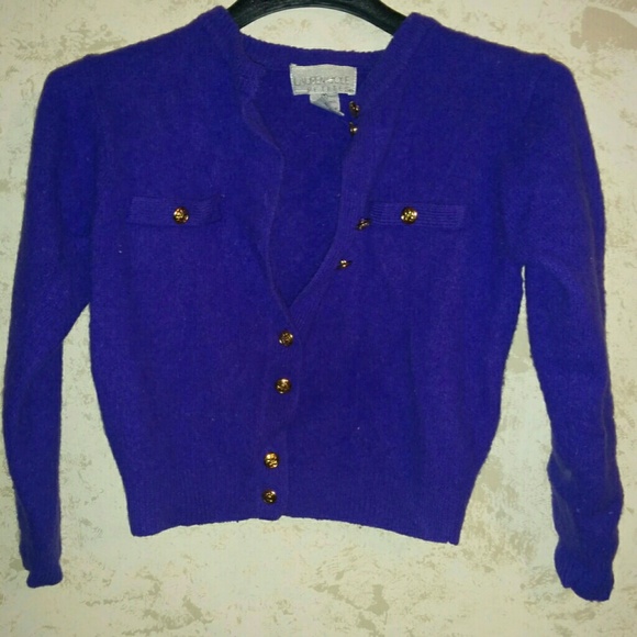 Purple crop sweater