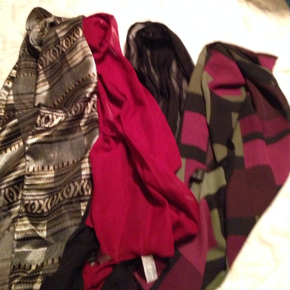 Four scarves