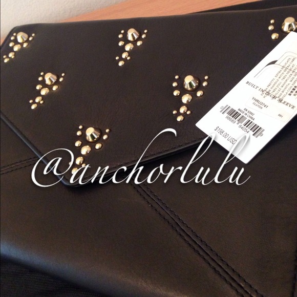 NWT Juicy Couture Sheep skin Leather Clutch. - Picture 2 of 4