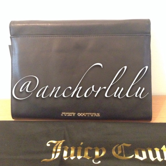 NWT Juicy Couture Sheep skin Leather Clutch. - Picture 3 of 4