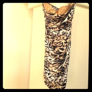 A cheetah print clubbing dress