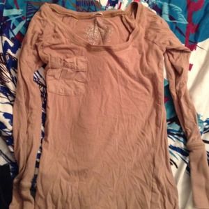 Tan long sleeve shirt