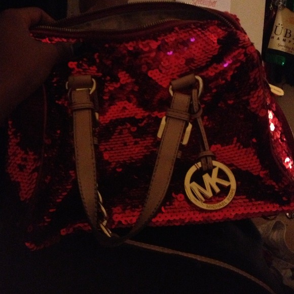 Authentic Micheal Kors Sequence Red