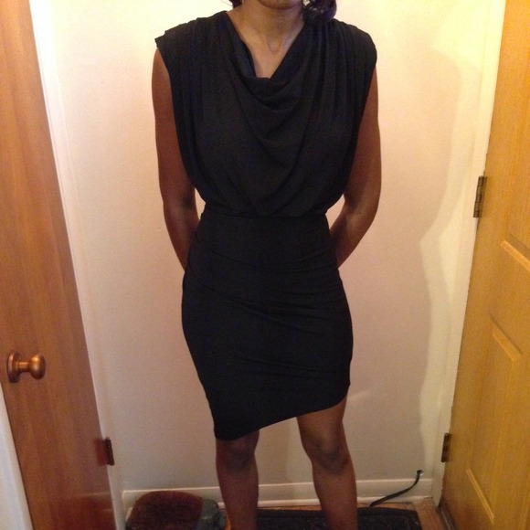 Jersey Draped Cowl Dress Factory Erik Hart XS - Picture 3 of 3