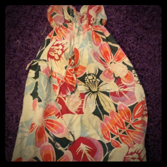 Tropical midi dress