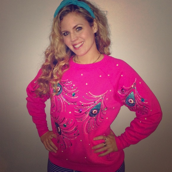 SOLD! ❤Awesome handmade 80s early 90s sweater!