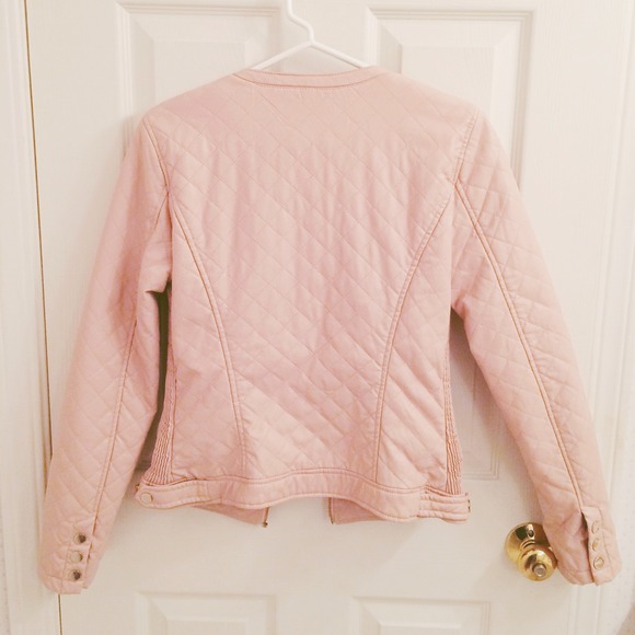Zara Jackets & Coats - 🚫SOLD🌟HP🌟Quilted Pink Faux Leather Jacket Zara Jackets & Coats - 🚫SOLD🌟HP🌟Quilted Pink Faux Leather Jacket