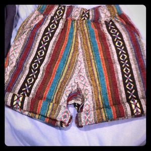 Tribal cloth shorts