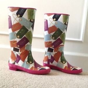 Coach Rainboots Size 8 ⛔️reserved⛔️