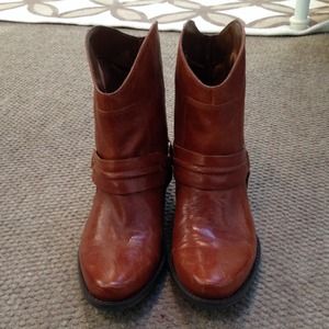 🌟REDUCED Franco Sarto brown leather cowgirl boots