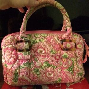 RETIRED Vera Bradley Petal Pink Lucy purse