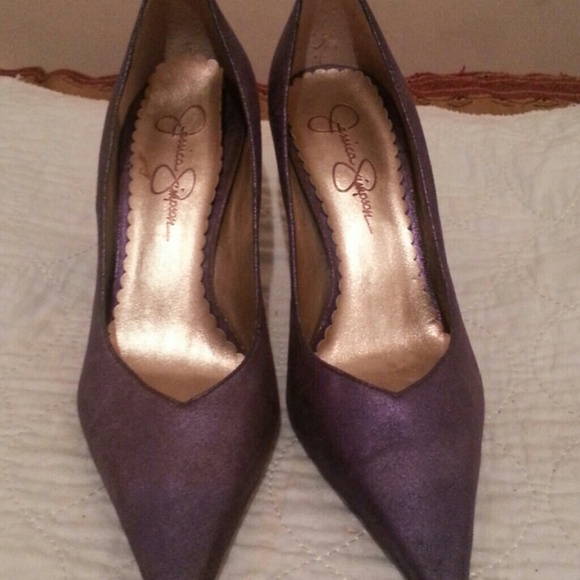 Purple High Heel Stiletto Shoes