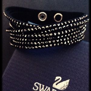 RESERVED Swarovski Black Slake Bracelet