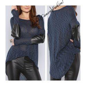 ❌Sold out! Lovely sweater with leather elbows