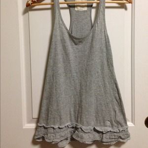 Long ruffle tank