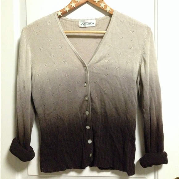 Ombré cardigan sweater