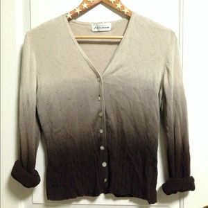 Ombré cardigan sweater