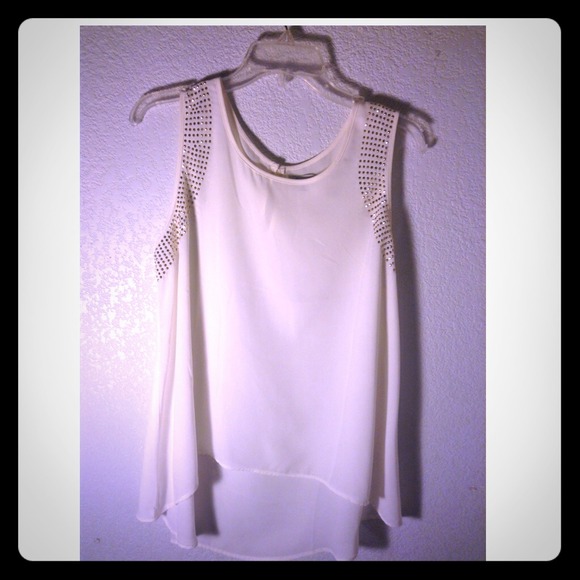 Rhinestone Ivory blouse