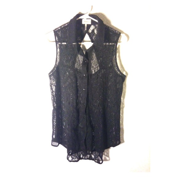 Lace button up collar shirt from PacSun.