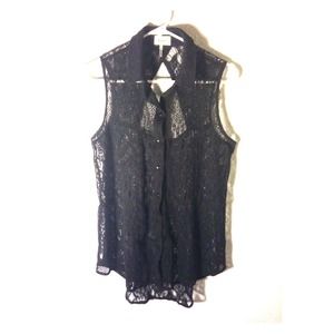 Lace button up collar shirt from PacSun.