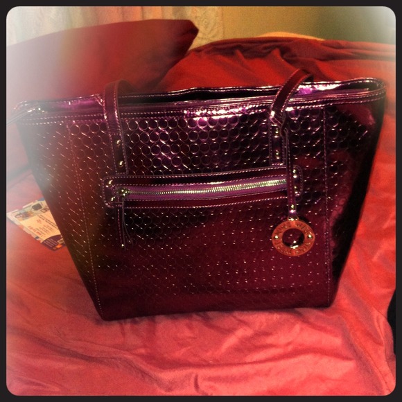 Nine West Metallic Pink Signature Tote bag ✨