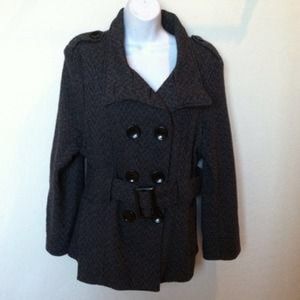 ❌SOLD❌Grey wool coat with belt