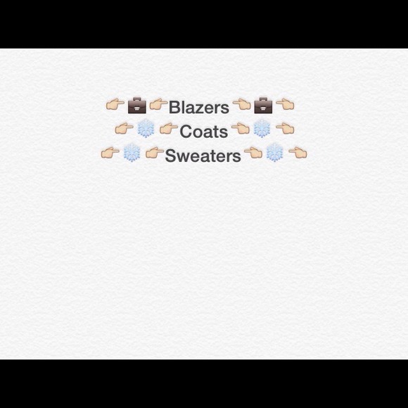 Blazers, Sweaters, Coats