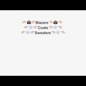 Blazers, Sweaters, Coats