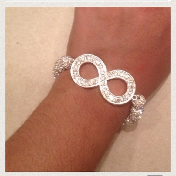 Jewelry - Infinity Swarovski Pave Bracelet (stretch).