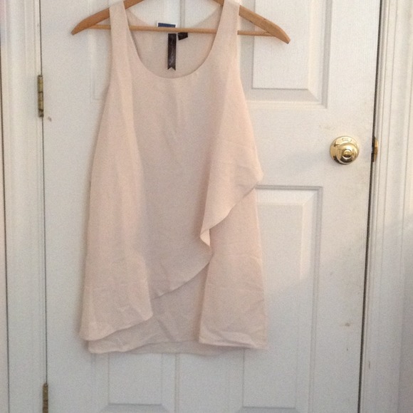 Sleeveless Racerback White Cascading Dress