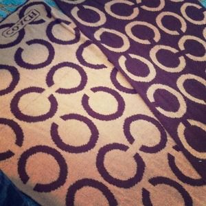 Brown Coach Scarf