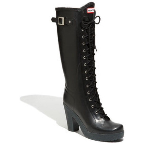 NEW HUNTER "lapis" wedge BOOTS