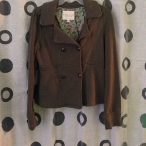 Green sweater blazer