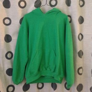 Green hoodie